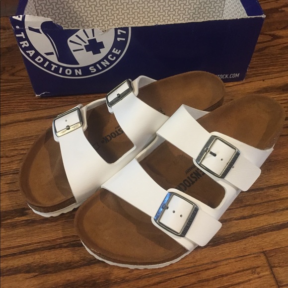 white birkenstocks size 42